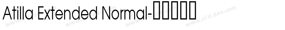 Atilla Extended Normal字体转换